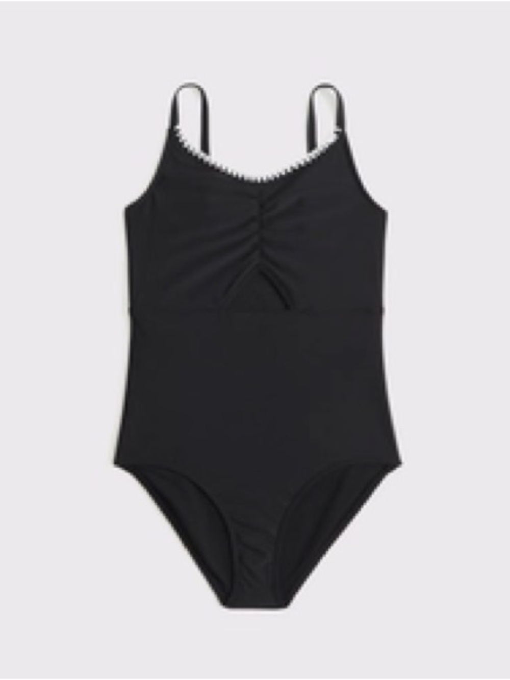 New Abercrombie Girls
triangle cinched cutout one-piece swimsuit
